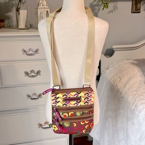 Lily Bloom Purse Cross Body Shoulder Bag Karma Bloom Multsection Charmed New